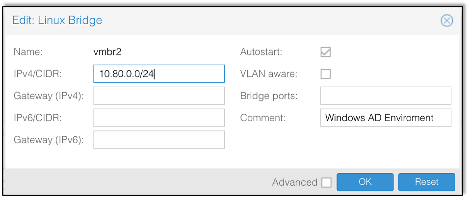 Creating a new network