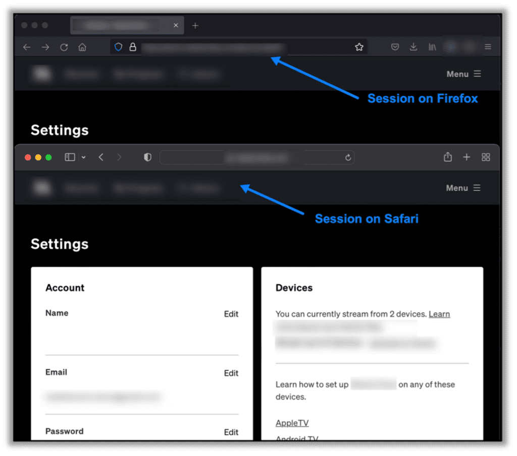 Multiple Sessions without User Notification