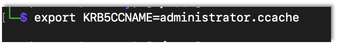 Exporting an environment variable that points to the created ticked