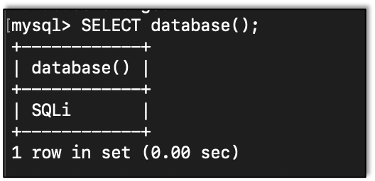 The DATABASE function